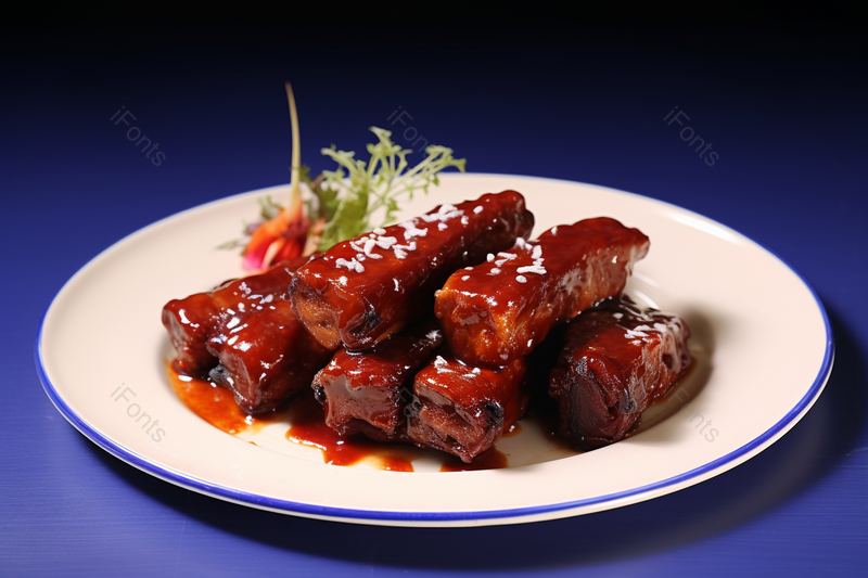 诱人烧汁排骨美食摄影,高清,摄影图,摄影图片,图片大全,摄影图免费下载